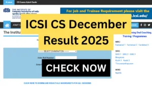 ICSI CS December Result 2025