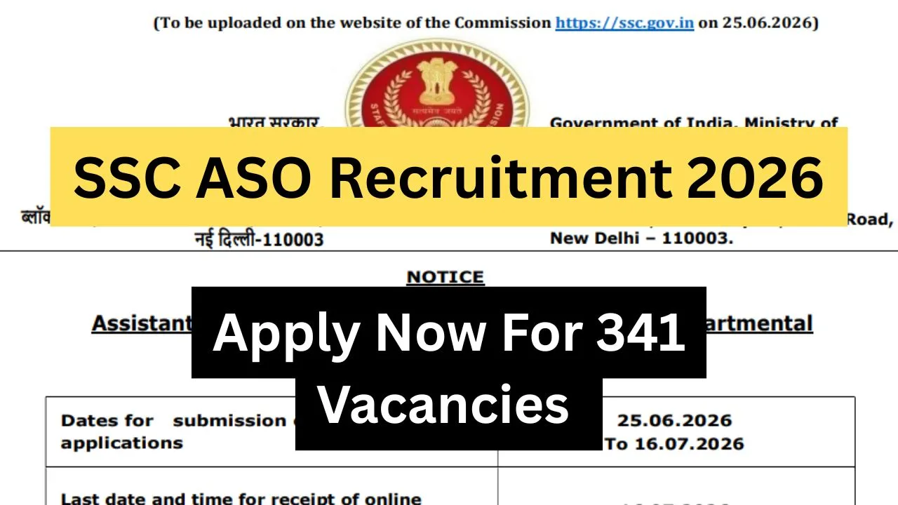 SSC ASO Recruitment 2026