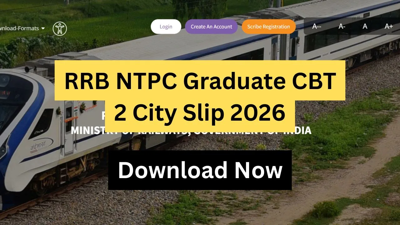 RRB NTPC Graduate CBT 2 City Slip 2026